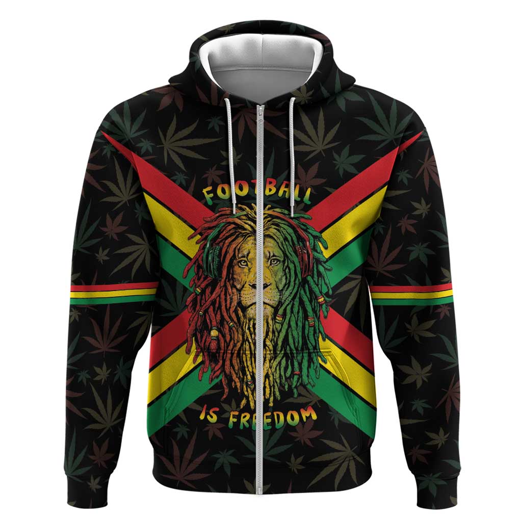 Legend Reggae Marley Football Hoodie Rasta Lion