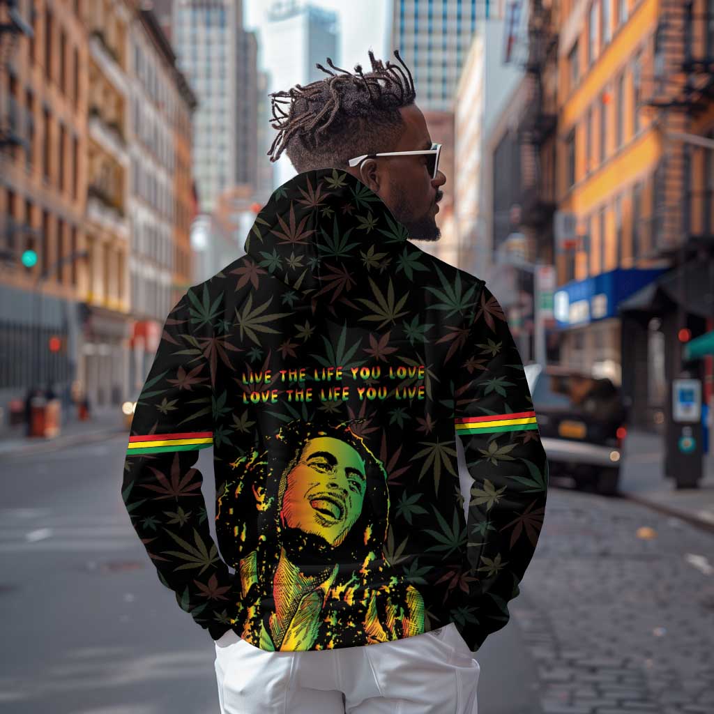 Legend Reggae Marley Football Hoodie Rasta Lion