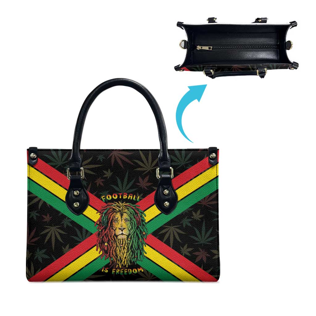 Legend Reggae Marley Football Leather Bag Rasta Lion