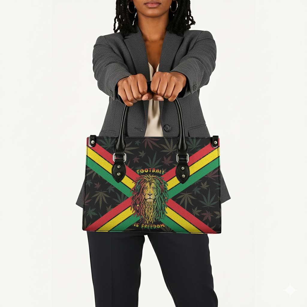 Legend Reggae Marley Football Leather Bag Rasta Lion