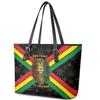 Legend Reggae Marley Football Leather Tote Bag Rasta Lion