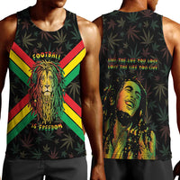 Legend Reggae Marley Football Men Tank Top Rasta Lion