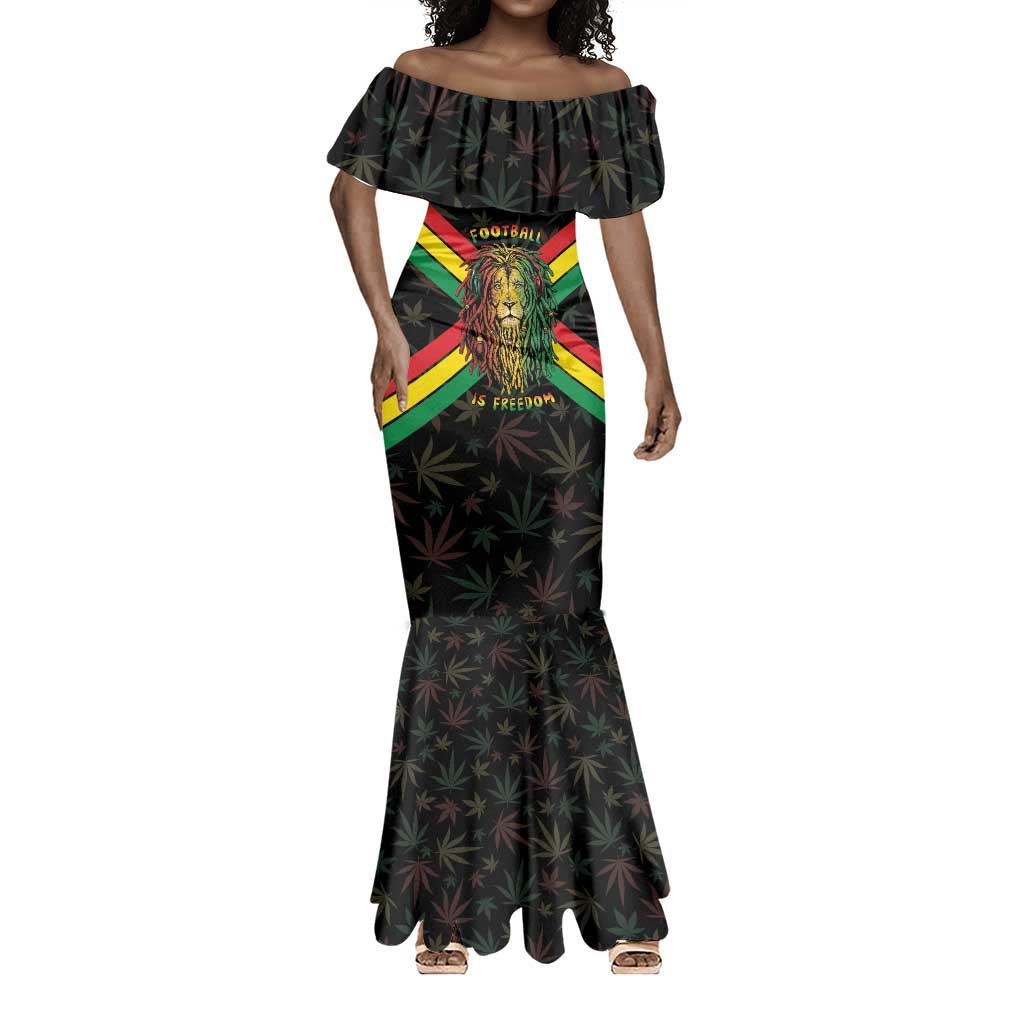 Legend Reggae Marley Football Mermaid Dress Rasta Lion