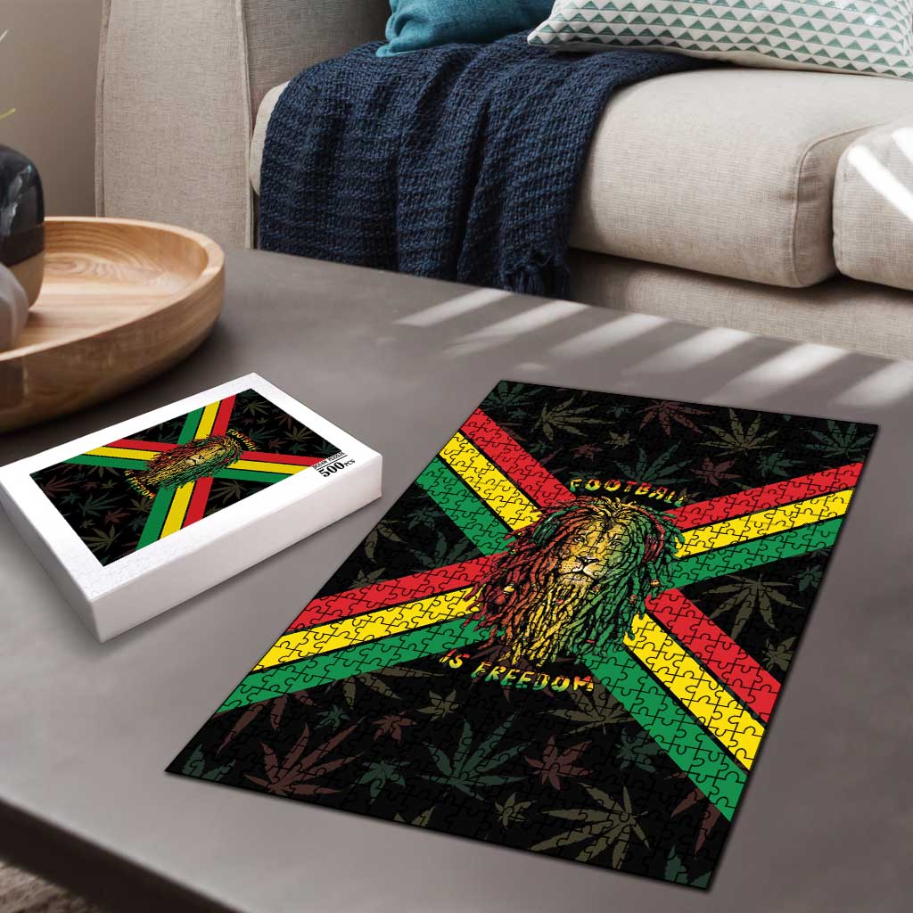Legend Reggae Marley Football Puzzle Rasta Lion