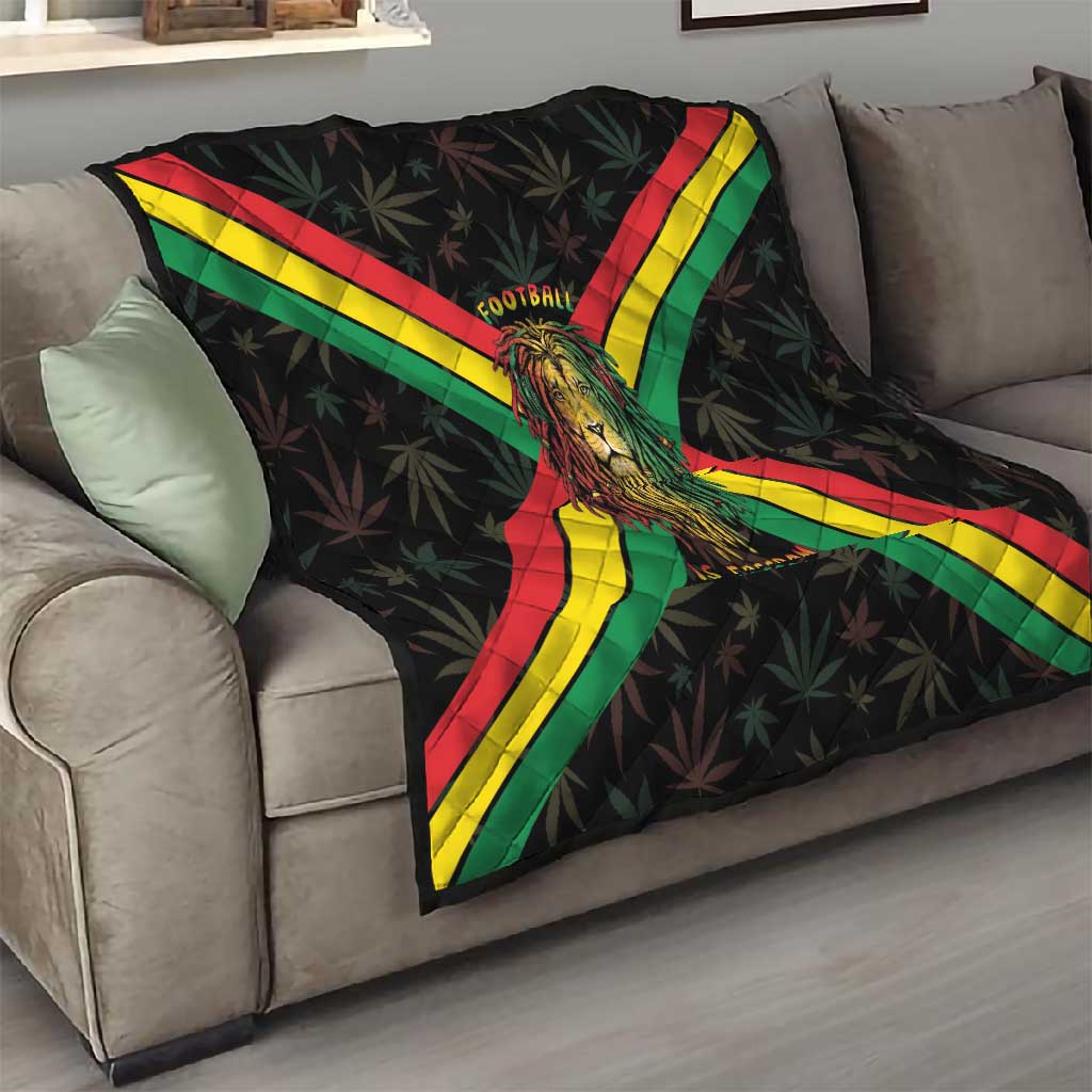 Legend Reggae Marley Football Quilt Rasta Lion