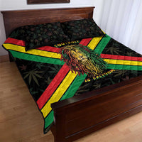 Legend Reggae Marley Football Quilt Bed Set Rasta Lion