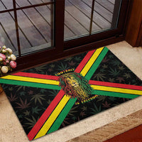 Legend Reggae Marley Football Rubber Doormat Rasta Lion