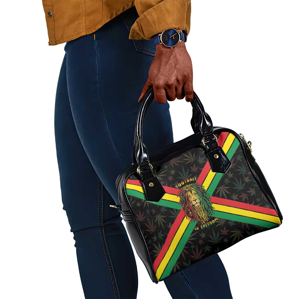 Legend Reggae Marley Football Shoulder Handbag Rasta Lion