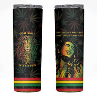 Legend Reggae Marley Football Skinny Tumbler Rasta Lion