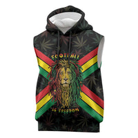 Legend Reggae Marley Football Sleeveless Hoodie Rasta Lion
