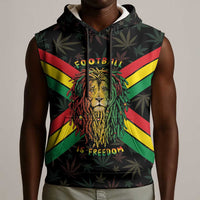 Legend Reggae Marley Football Sleeveless Hoodie Rasta Lion