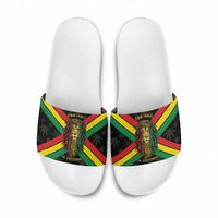 Legend Reggae Marley Football Slide Sandals Rasta Lion