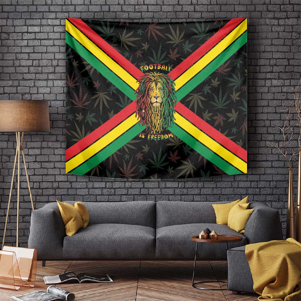 Legend Reggae Marley Football Tapestry Rasta Lion