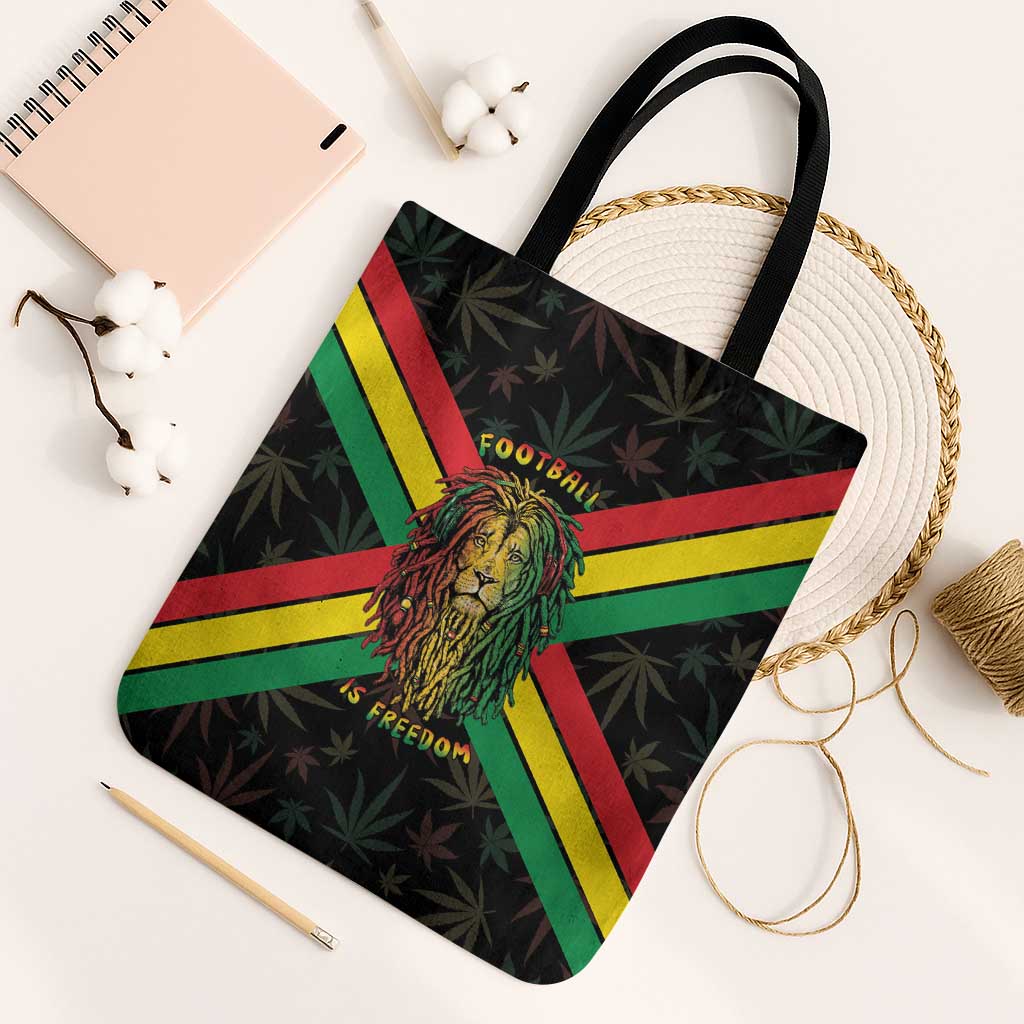 Legend Reggae Marley Football Tote Bag Rasta Lion