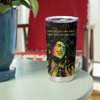 Legend Reggae Marley Football Tumbler Cup Rasta Lion