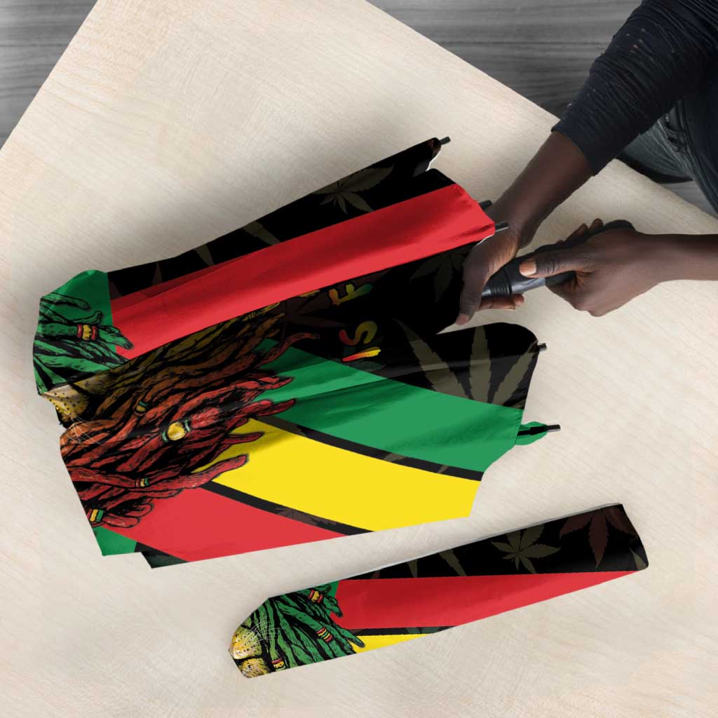 Legend Reggae Marley Football Umbrella Rasta Lion