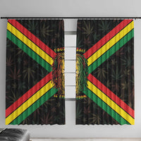 Legend Reggae Marley Football Window Curtain Rasta Lion