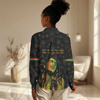 Legend Reggae Marley Football Women Casual Shirt Rasta Lion