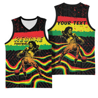 Personalized Reggae Legend Bob Football Basketball Jersey Grunge Style
