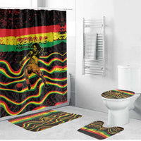 Reggae Legend Bob Football Bathroom Set Grunge Style