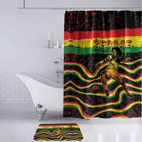 Reggae Legend Bob Football Bathroom Set Grunge Style