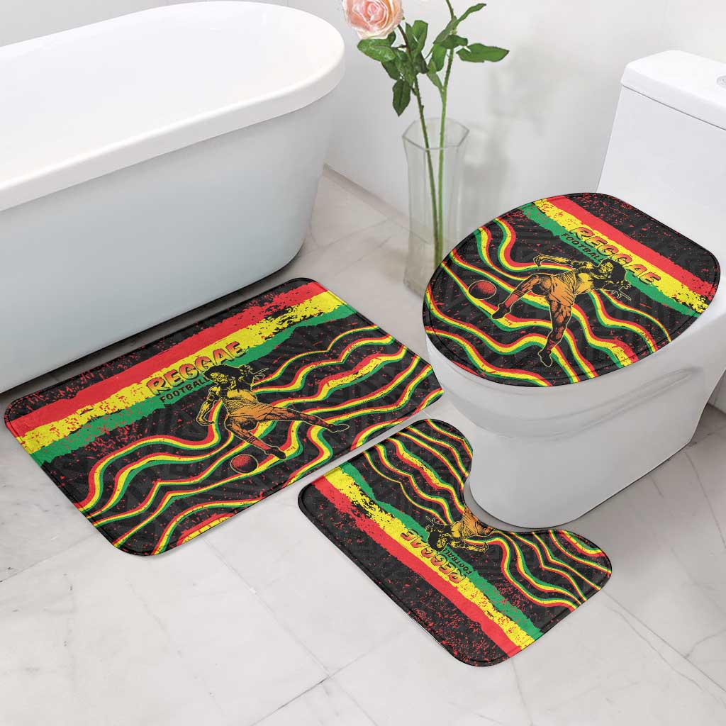 Reggae Legend Bob Football Bathroom Set Grunge Style
