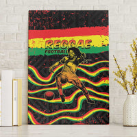 Reggae Legend Bob Football Canvas Wall Art Grunge Style