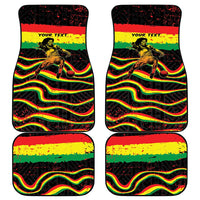 Personalized Reggae Legend Bob Football Car Mats Grunge Style