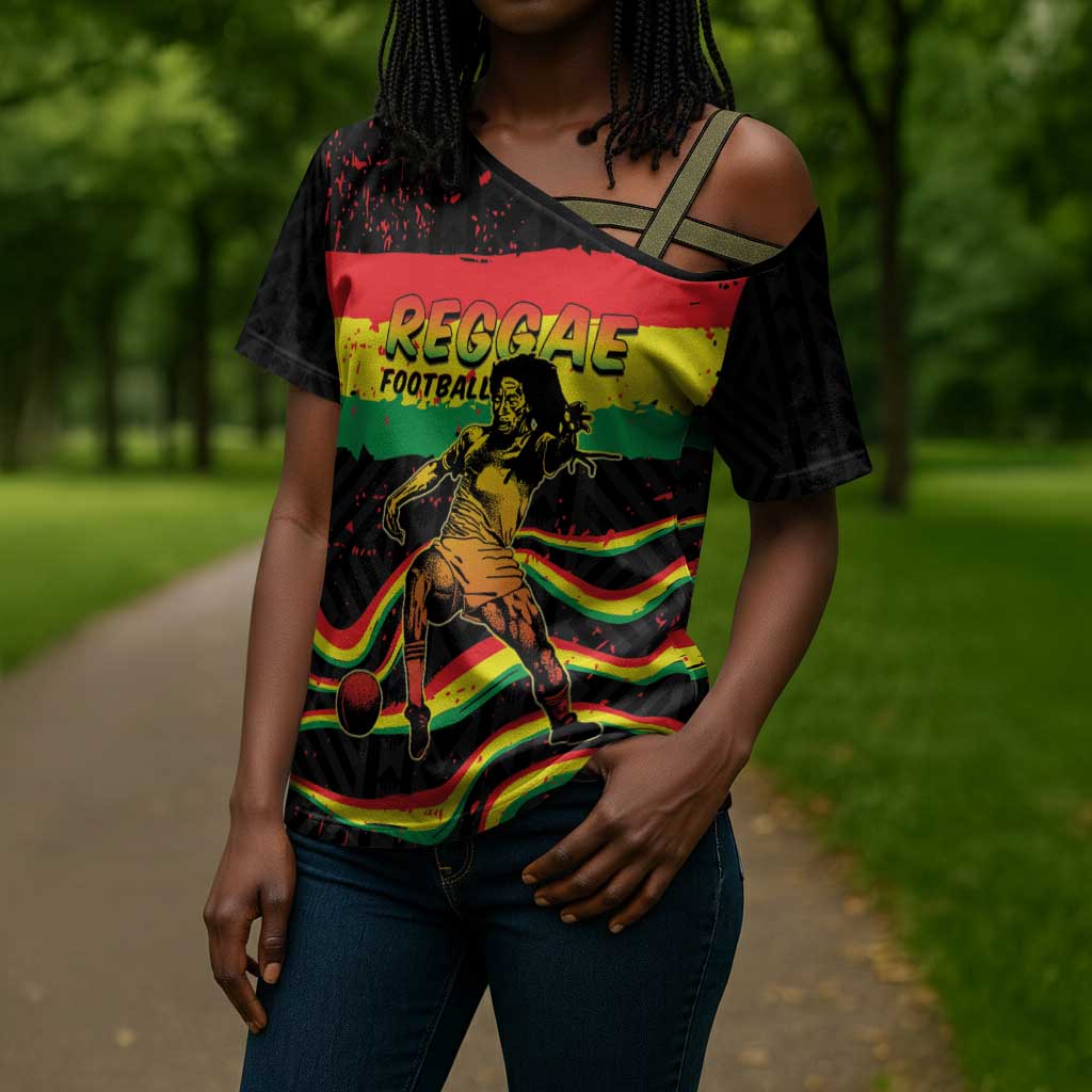 Personalized Reggae Legend Bob Football Cross Shoulder Shirt Grunge Style
