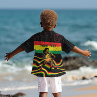Personalized Reggae Legend Bob Football Kid Hawaiian Shirt Grunge Style