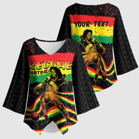 Personalized Reggae Legend Bob Football Kimono Sleeve Blouse Grunge Style