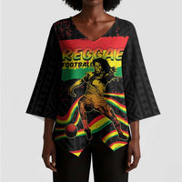 Personalized Reggae Legend Bob Football Kimono Sleeve Blouse Grunge Style
