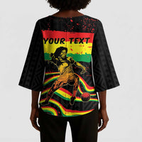 Personalized Reggae Legend Bob Football Kimono Sleeve Blouse Grunge Style