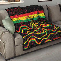 Reggae Legend Bob Football Quilt Grunge Style