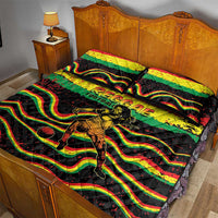 Reggae Legend Bob Football Quilt Bed Set Grunge Style