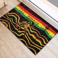 Reggae Legend Bob Football Rubber Doormat Grunge Style