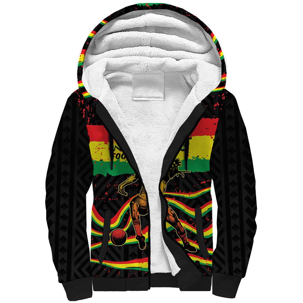 Personalized Reggae Legend Bob Football Sherpa Hoodie Grunge Style