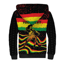 Personalized Reggae Legend Bob Football Sherpa Hoodie Grunge Style
