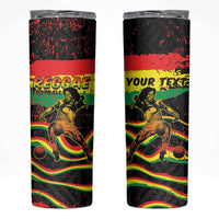 Personalized Reggae Legend Bob Football Skinny Tumbler Grunge Style
