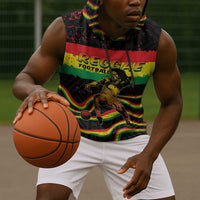 Personalized Reggae Legend Bob Football Sleeveless Hoodie Grunge Style