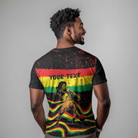 Personalized Reggae Legend Bob Football T shirt Grunge Style