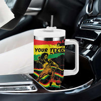 Personalized Reggae Legend Bob Football Tumbler With Handle Grunge Style