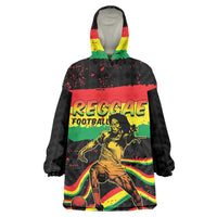 Personalized Reggae Legend Bob Football Wearable Blanket Hoodie Grunge Style