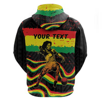 Personalized Reggae Legend Bob Football Zip Hoodie Grunge Style