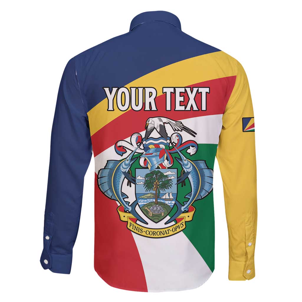 Personalized Seychelles Independence Day Family Matching Long Sleeve Bodycon Dress and Hawaiian Shirt Coat Of Arms Black Parrot