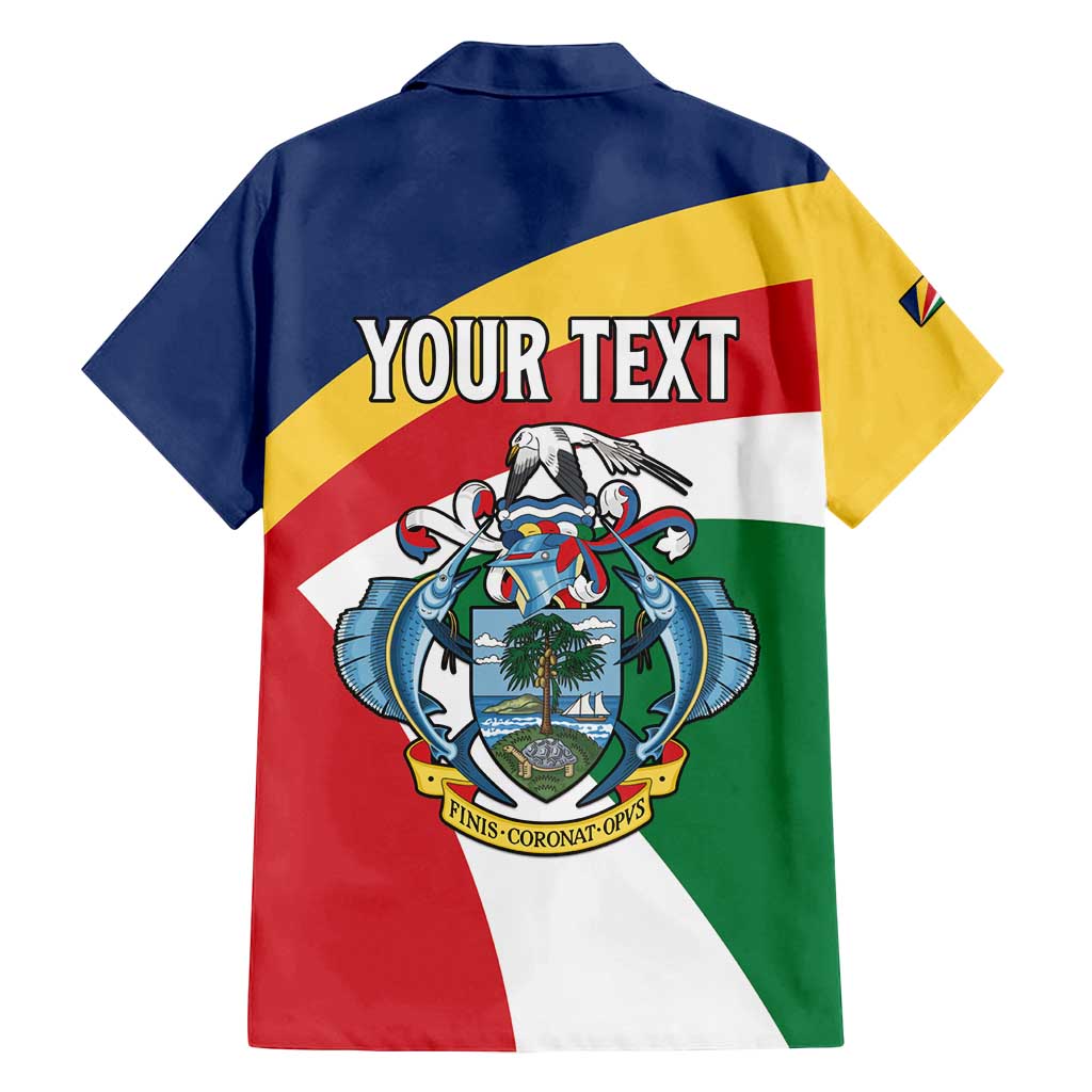 Personalized Seychelles Independence Day Family Matching Puletasi and Hawaiian Shirt Coat Of Arms Black Parrot