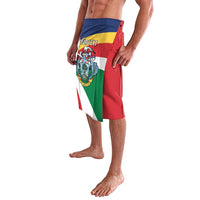 Personalized Seychelles Independence Day Lavalava Coat Of Arms Black Parrot