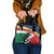 Personalized Seychelles Independence Day Shoulder Handbag Coat Of Arms Black Parrot