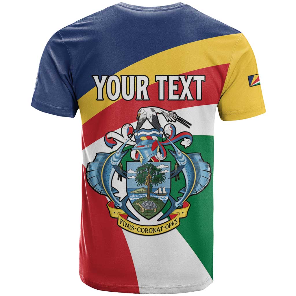 Personalized Seychelles Independence Day T Shirt Coat Of Arms Black Parrot