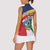 Personalized Seychelles Independence Day Women Sleeveless Polo Shirt Coat Of Arms Black Parrot